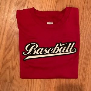 Black and Red Nike Baseball Shirt